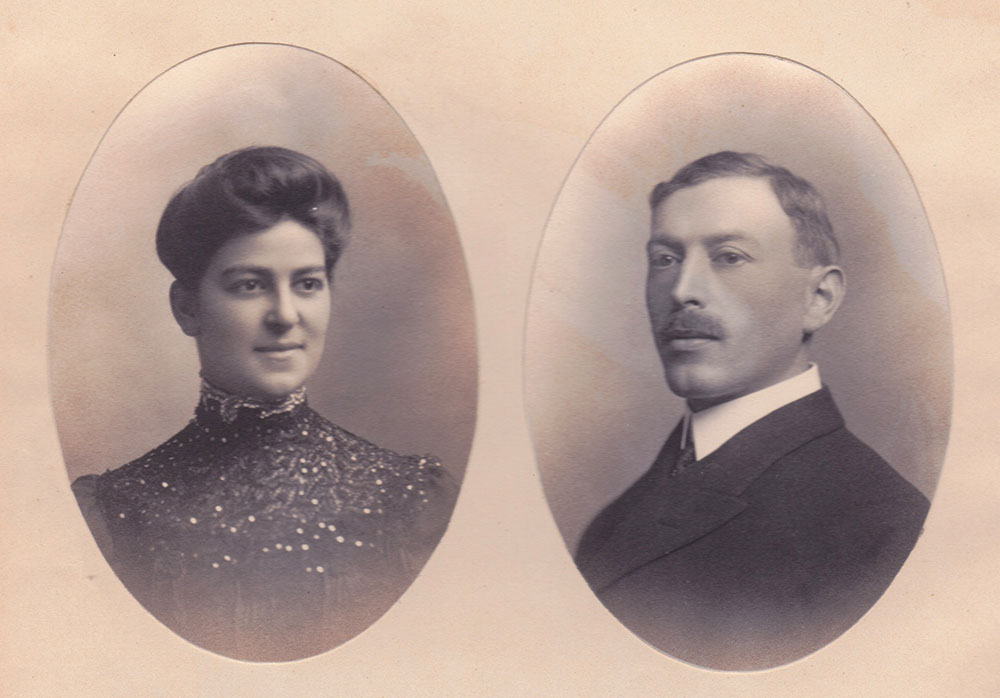 Wedding photo - May Kahn and Theodore F. Baer 1900