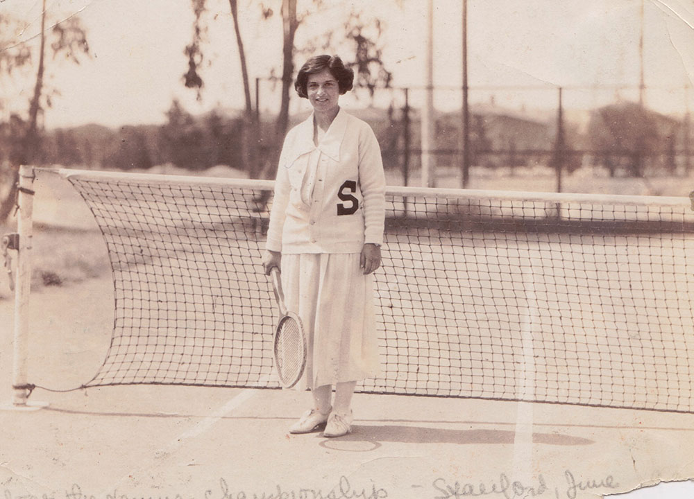 Carolyn Strouse at Stanford University in 1922