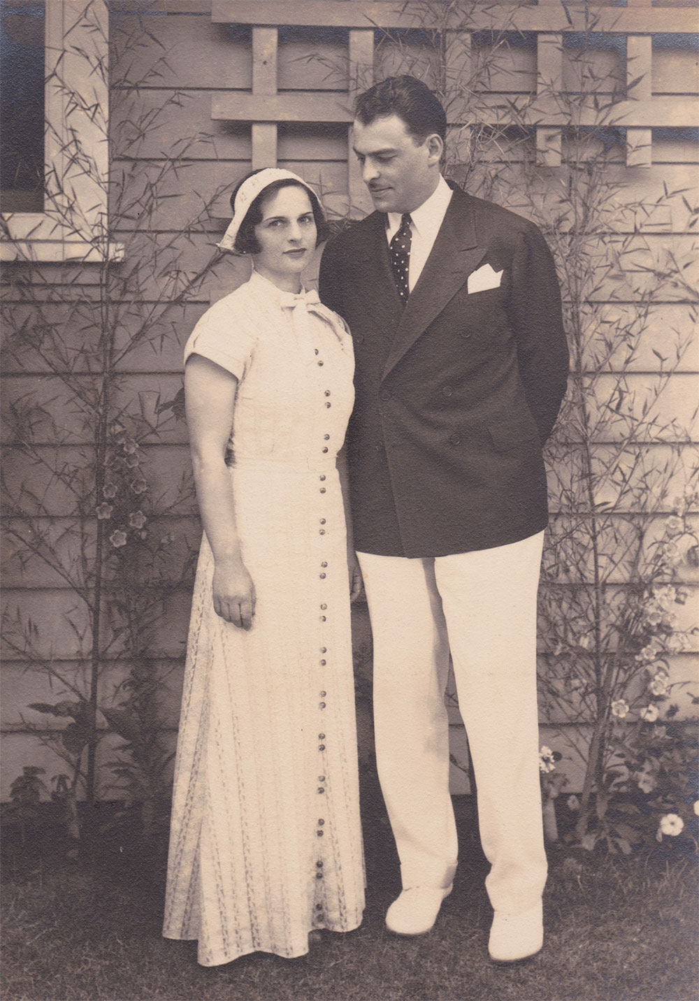 Carolyn Strouse and Theodore Baer wedding 1936